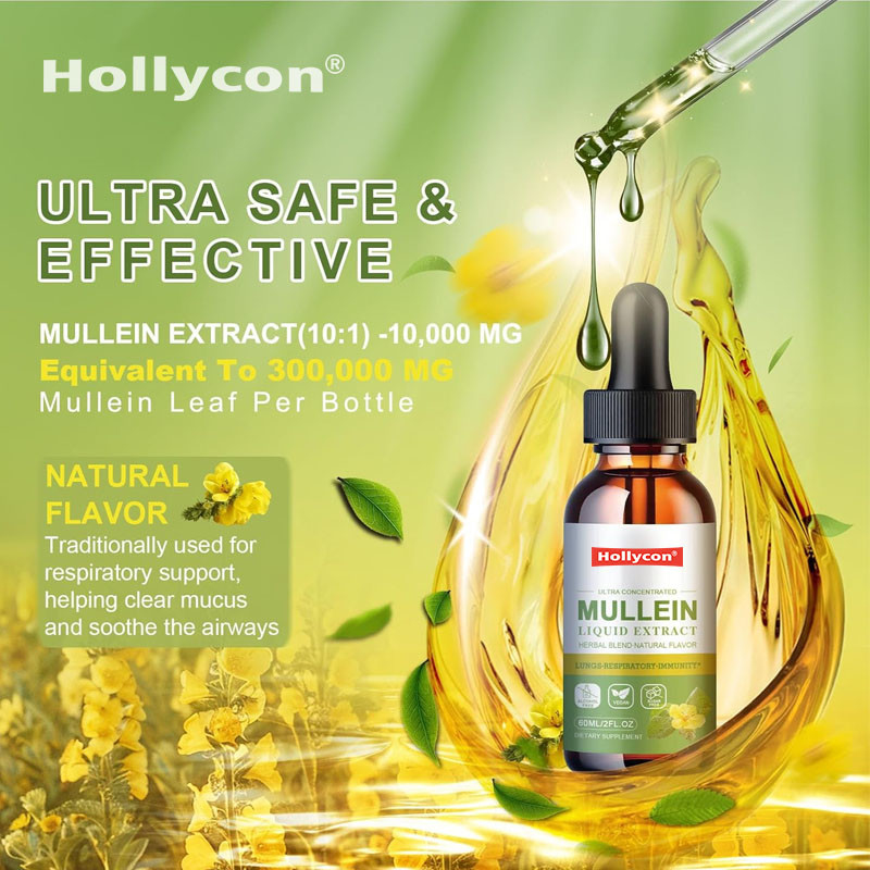 Mulledruppels voor longen ontgifting reiniging Vegan Mulledruppelblaadje extract voor volwassenen