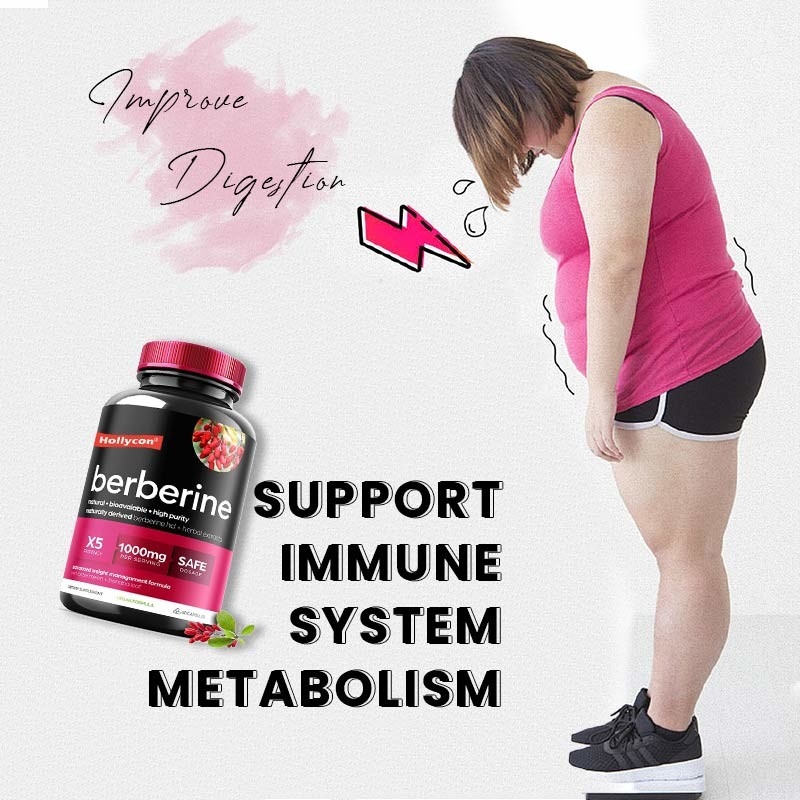 OEM Berberine Capsules Berberine HCL Appetitsuppressant Supplement Afslankpillen voor gewichtsverlies