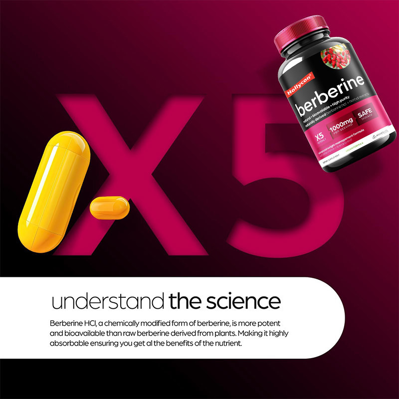 OEM Berberine Capsules Berberine HCL Appetitsuppressant Supplement Afslankpillen voor gewichtsverlies