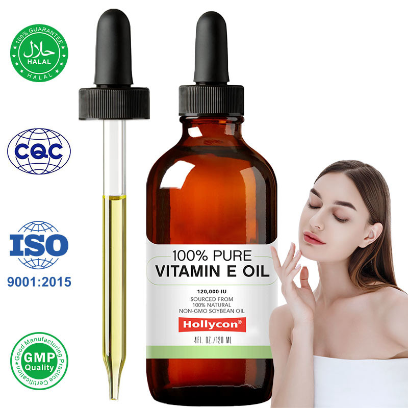 OEM 100% zuivere vitamine E olie druppels voor huidverjonging en littekenpreventie