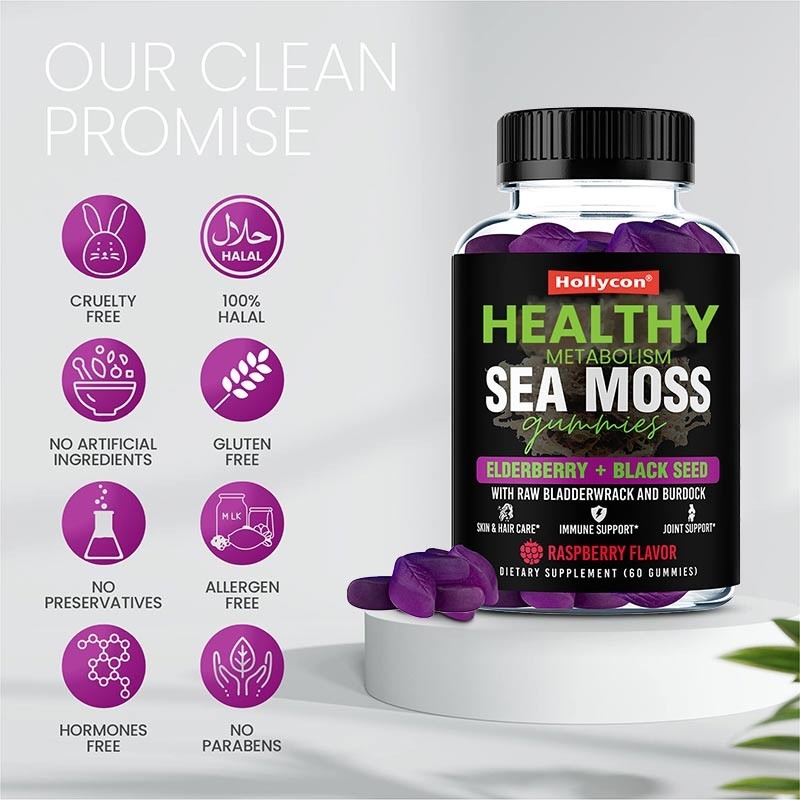 Zee-moes gummies voor sterk haar Ierse zee-moes gummies voor immuunondersteuning