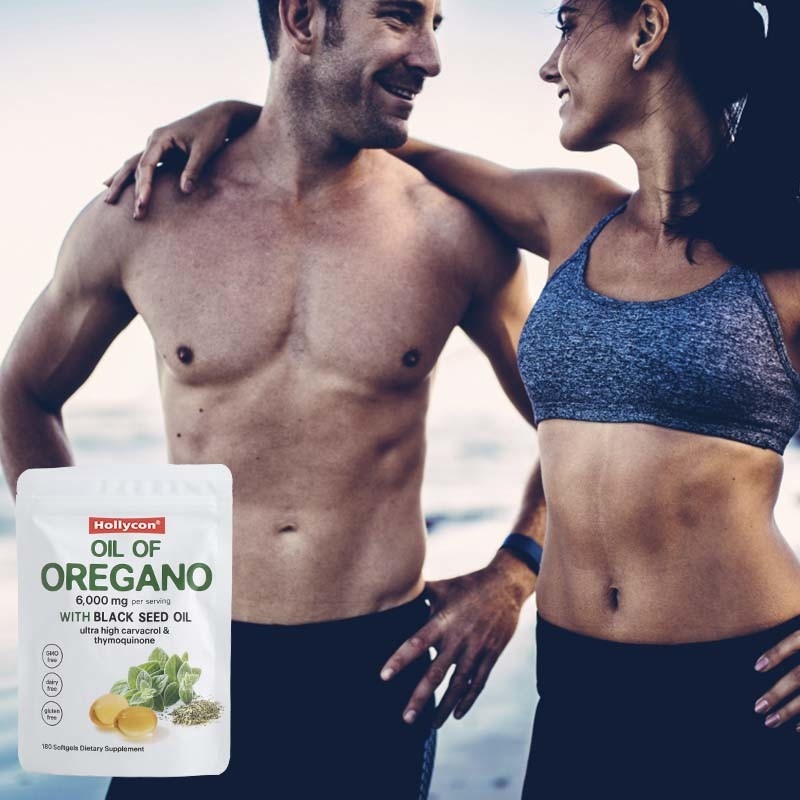 Biologische oregano-olie softgels 6000mg Olie van oregano softgels voor immuunondersteuning