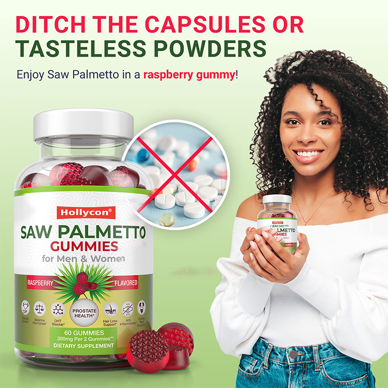Saw Palmetto Gummies Voor Mannen En Vrouwen Hormonale Balance Saw Palmetto Supplement
