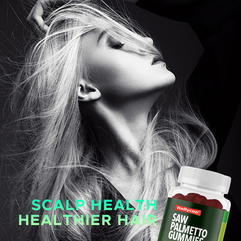 Saw Palmetto Gummies For Scalp Health 75 mg Saw Palmetto Extract Voor Haarondersteuning