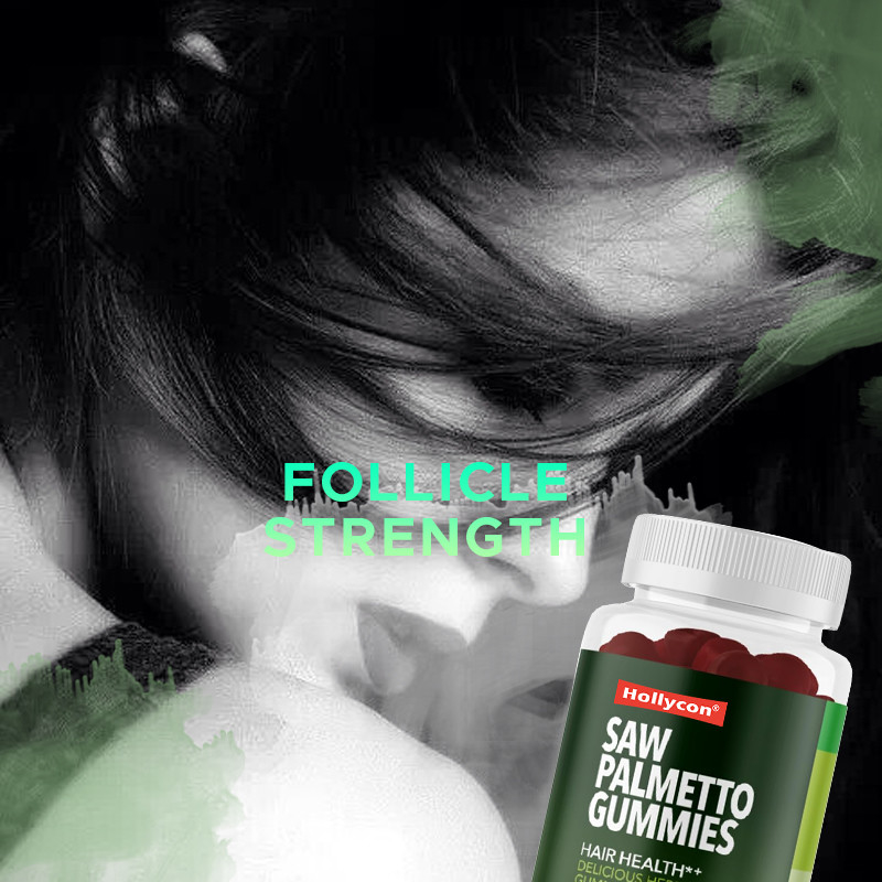 Saw Palmetto Gummies For Scalp Health 75 mg Saw Palmetto Extract Voor Haarondersteuning