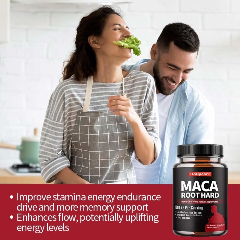 Private label Maca kruidensupplementen geile geiten wiet harde capsules voor verbeterde energie