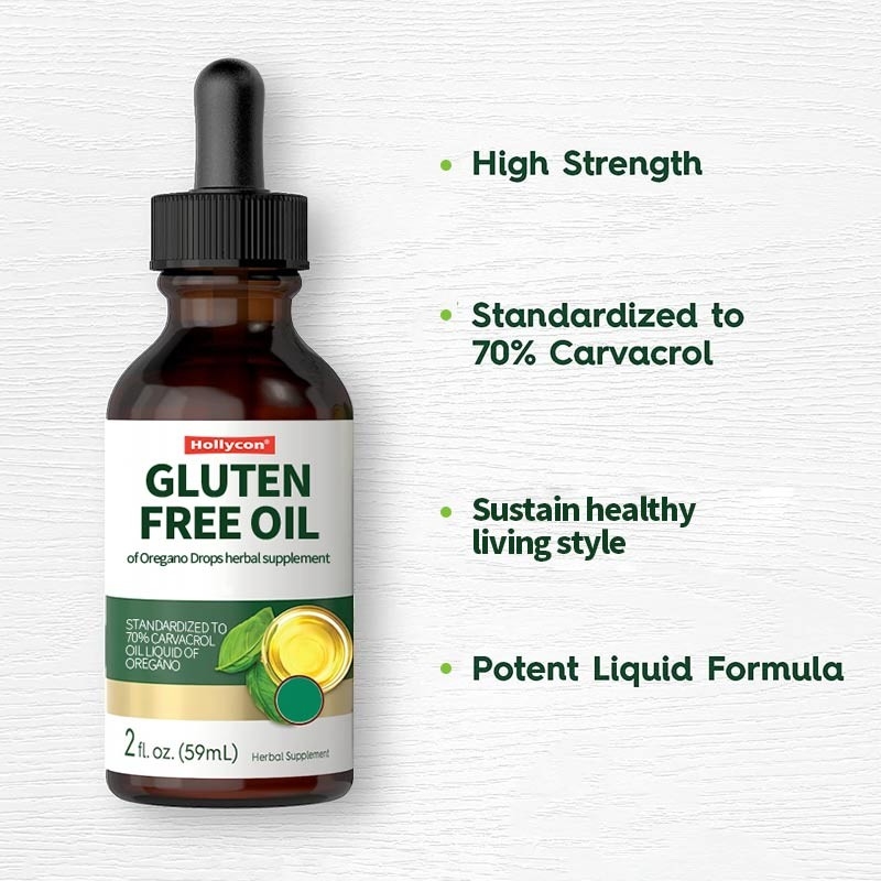Glutenvrije olijfolie van oregano druppels kruidensupplement voor een gezonde levensstijl