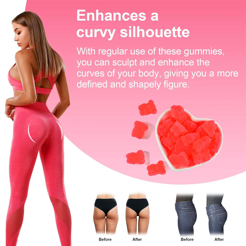 OEM Hip Butt Gummies Voor Vrouwen Butt Verbetering Supplement Voor Butt Lift