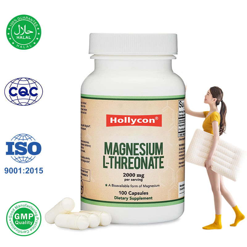 Fabriek L-threonaat Magnesium capsules Calcium zink supplementen ondersteunen slaap en cognitieve functie