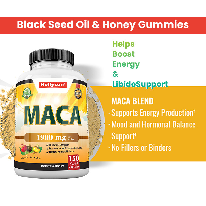 Maca wortel capsules krachtige energie capsules voor mannen humeur en hormonale balans