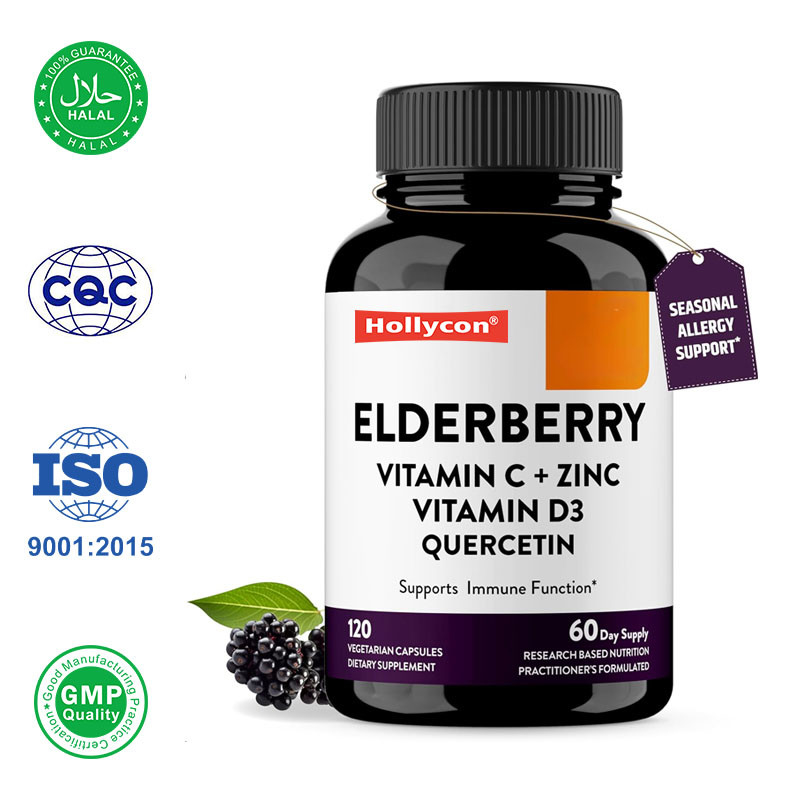 Een kruidensupplement voor volwassenen ondersteunt de immuunsysteemgezondheid met vitamine C en zink