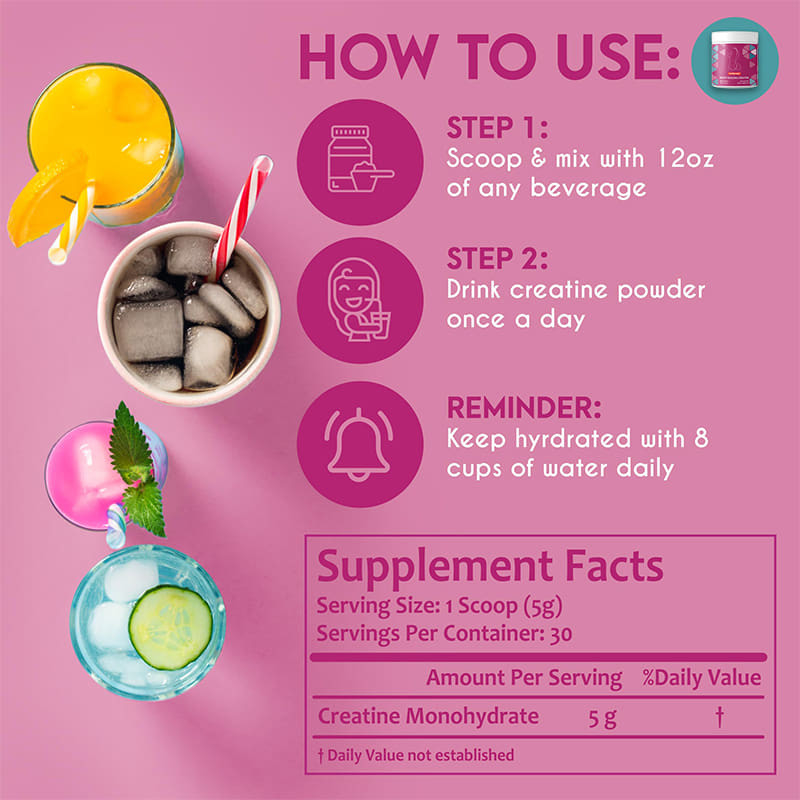 Creatine poeder voor vrouwen Creatine monohydraat poeder voor booty gain