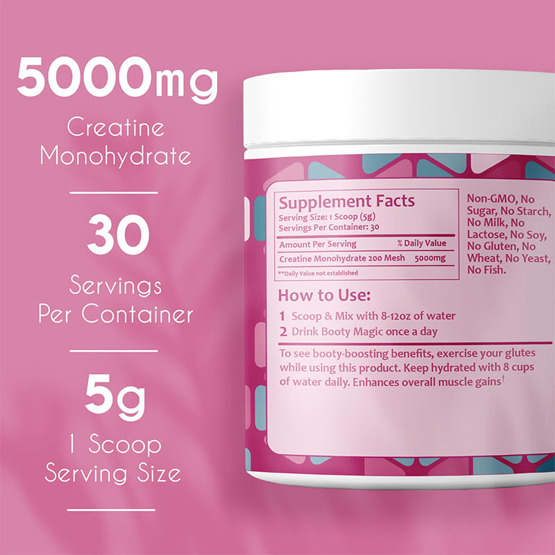 Creatine poeder voor vrouwen Creatine monohydraat poeder voor booty gain