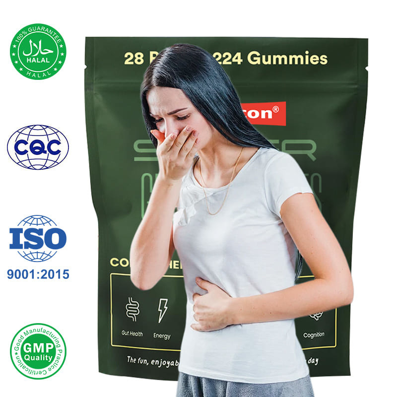 Groene thee Gummies Multi-vitamines Supplement Spirulina poeder Verbeteren darmgezondheid Ondersteuning Immuniteit