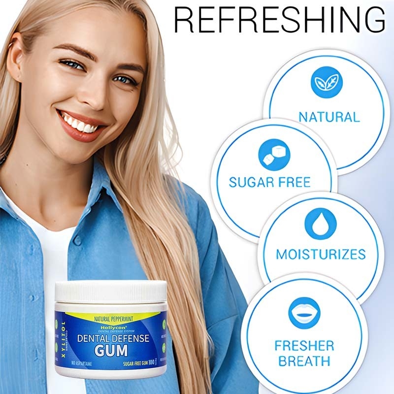 Fabriek Xylitol kauwgom verbetert de mondgezondheid door gaatjes te voorkomen