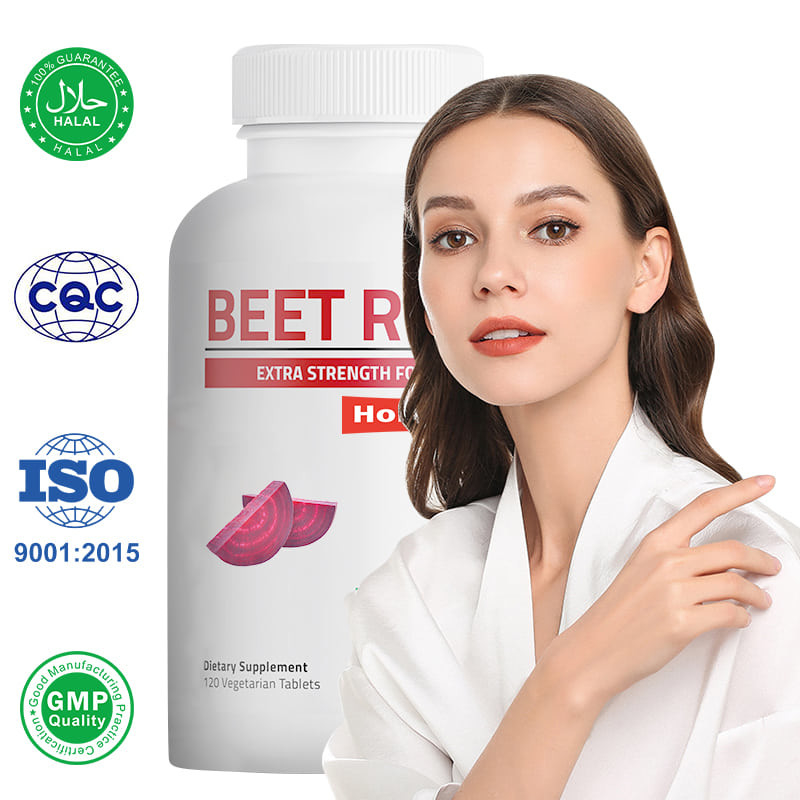 OEM bietenwortelcapsules voor hoge bloeddruk 500 mg biologisch bietenwortelextract