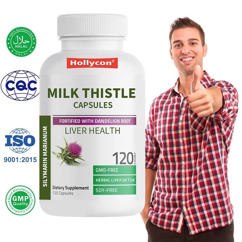 Fabrieksmelktistelcapsules Ondersteuning van de levergezondheid Ondersteuning van antioxidanten Ondersteuning en ontgifting
