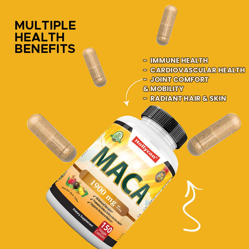 Maca wortel capsules organisch maca wortel mengsel voor stemmingsondersteuning maca capsules
