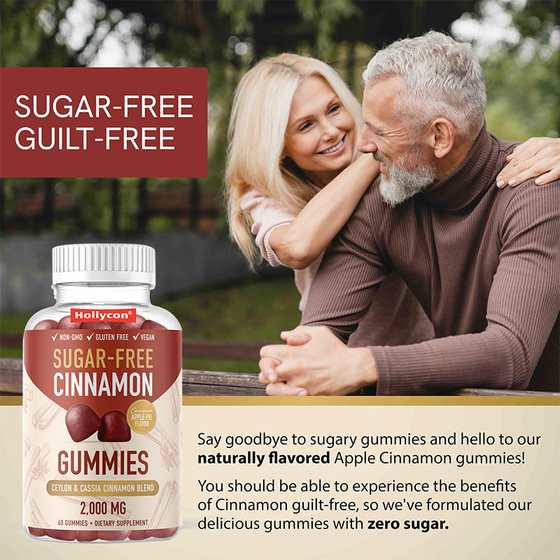 Suikervrije kaneelgummies 1000 mg Ceylon kaneel extract gummies voor immuunondersteuning