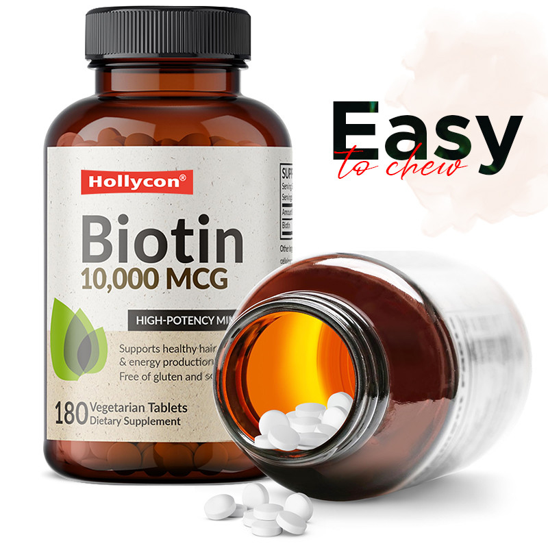 OEM Biotine capsules voor haargroei 10.000mcg Biotine voor gezonde huid en nagels