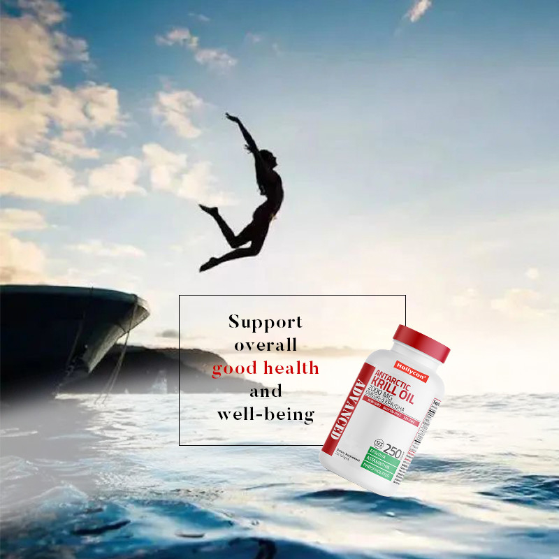 Antarctische krill olie voor de algemene gezondheid 2000 mg Antarctische krill olie softgels
