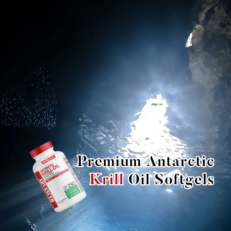 Antarctische krill olie voor de algemene gezondheid 2000 mg Antarctische krill olie softgels