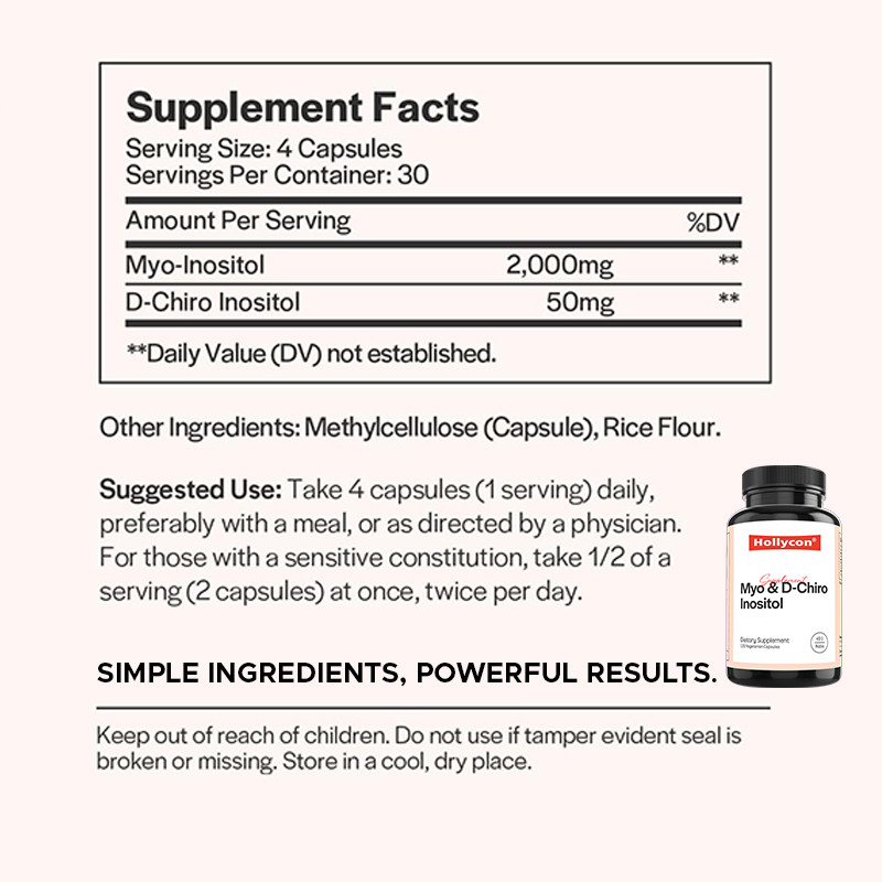 Inositol supplement voor hormonale balans Myo-Inositol en D-Chiro Inositol capsules