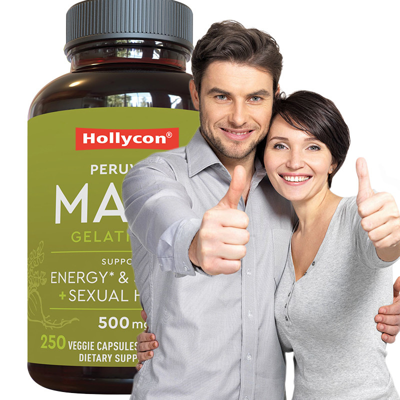 OEM Maca wortel capsules voor mannen biologische Maca wortel voor stemming ondersteuning Maca capsules
