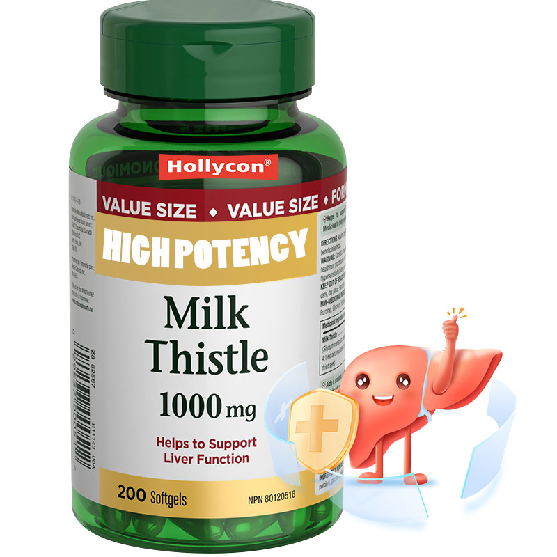 OEM Melkdistel Softgels voor ondersteunende leverfunctie 1000mg Melkdistel Softgels