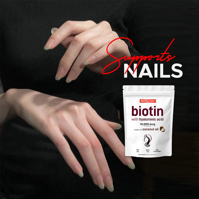 Biotine supplement 10.000mcg Biotine softgels voor gezond haar en huid Biotine softgels