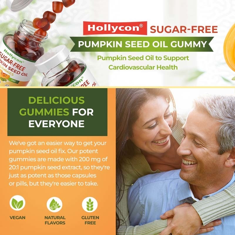 Suikervrije pompoenzaadolie gummies voor haargroei pompoenzaadolie gummies
