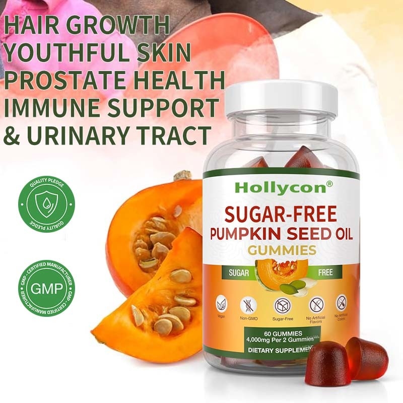 Suikervrije pompoenzaadolie gummies voor haargroei pompoenzaadolie gummies