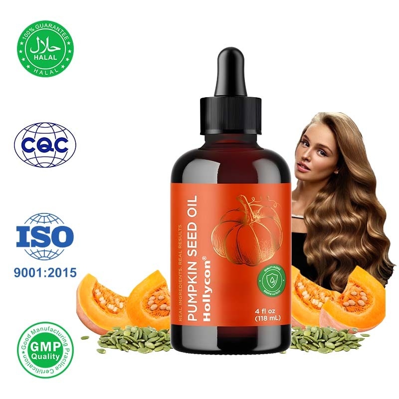 OEM biologische pompoenzaadolie 100% zuivere pompoenzaadolie voor haargroei