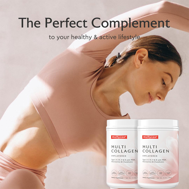 OEM Multi Collagen Poeder Voor Haarondersteuning Hidrolyseerd Collagen Peptiden Eiwitpoeder