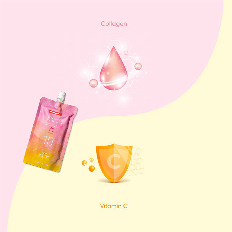 Collageen en vitamine C Konjac-gelatines suikervrije gelatines voor gewichtsverlies afslankingsgelatines
