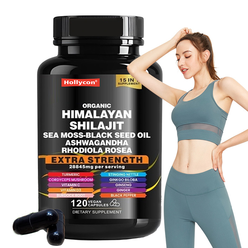 OEM Organic Pure Himalayan Shilajit Capsules voor Immuunondersteuning Shilajit Capsules
