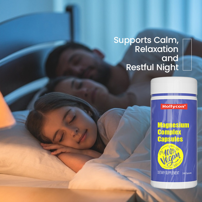 Magnesium supplement voor kalmerende ondersteuning Magnesiumcomplex capsules voor botondersteuning