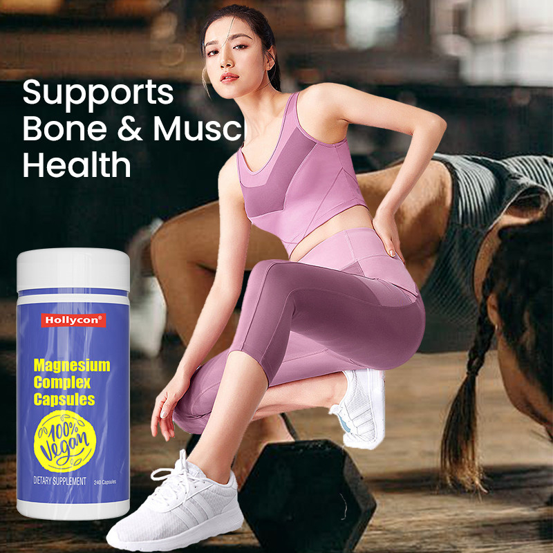 Magnesium supplement voor kalmerende ondersteuning Magnesiumcomplex capsules voor botondersteuning