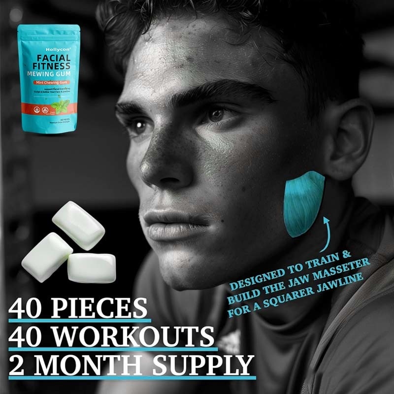 Warm te verkopen Mighty Mint Jaw Training Hard Gum Facial Fitness Mewing Gum Ultra-tough Jawline kauwgom