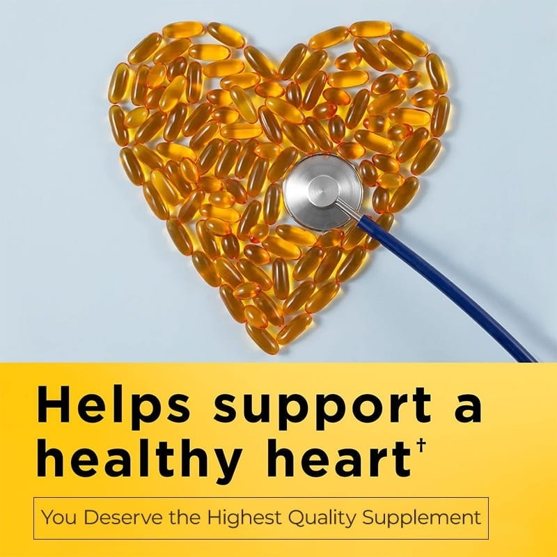 Visolie Omega 3 Aanvullingen 1200 mg Softgels Omega 3 Visolie voor gezond hart Ondersteuning 230 Softgels 115 Dagvoorraad