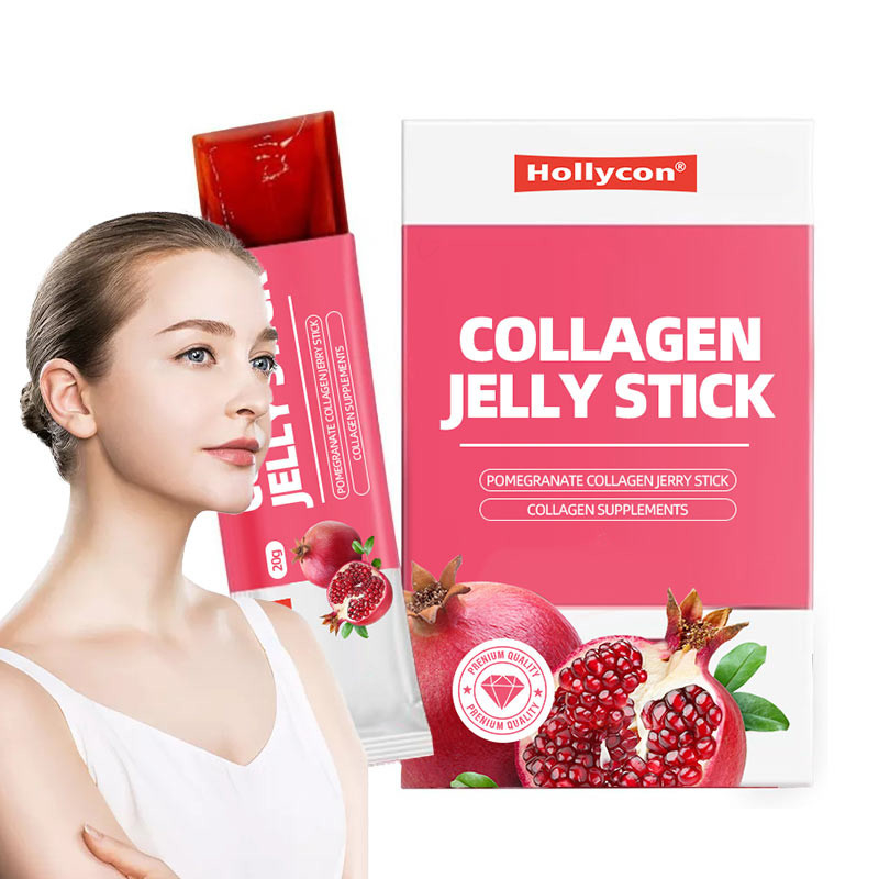 Premium Granaatappel Collageen Koreaanse schoonheid Collageen Jelly Stick Lage moleculaire vis Collageen Granaatappel Jerry Stick