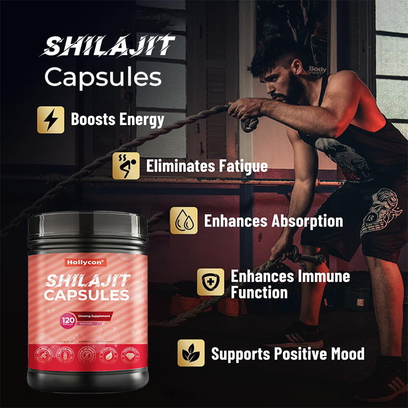 Shilajit Capsules Hot selling Pure Himalayan Organic Shilajit Supplement voor mannen Immuunondersteuning Energieverhoging