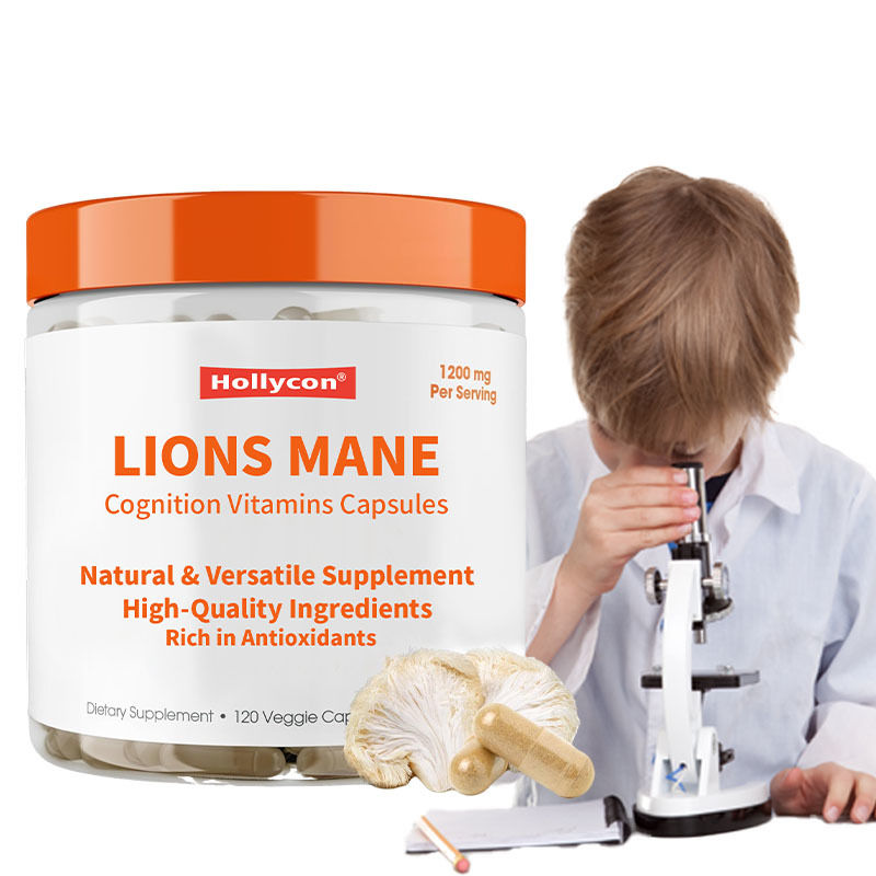 Fabriek Ondersteunt Duidelijkheid Focus Bestrijding Oxidatieve Stress Ondersteuning Algemeen Welzijn Vitaliteit Lion's Mane Cognitie Vitaminen Capsules