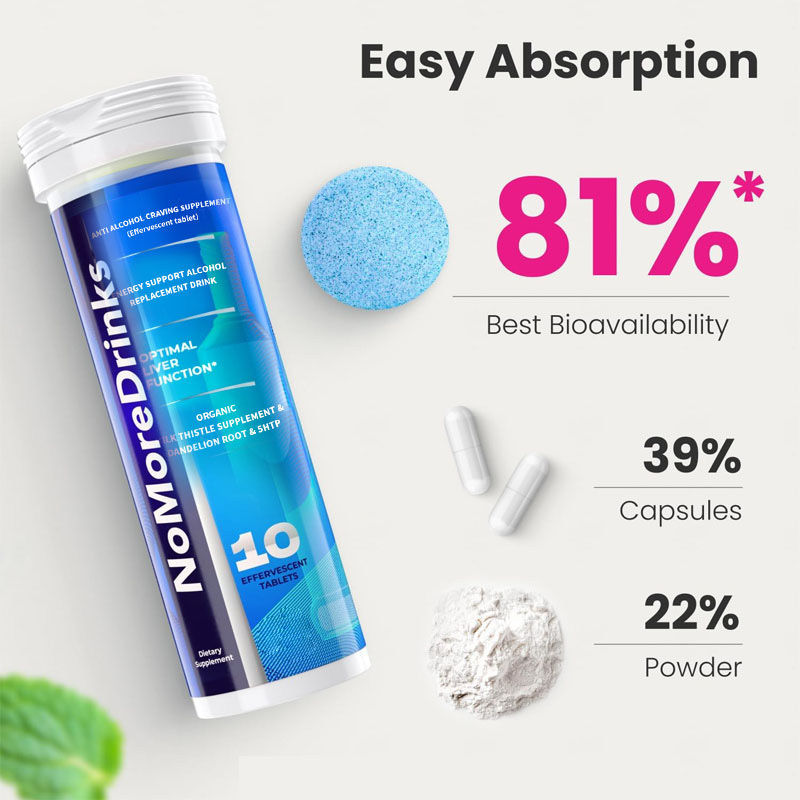 Fabriek Lever Detox Bestrijden verlangens Lever Gezondheid Anti alcohol verlangen Supplement Alcoholvervanger Effervescent tablet