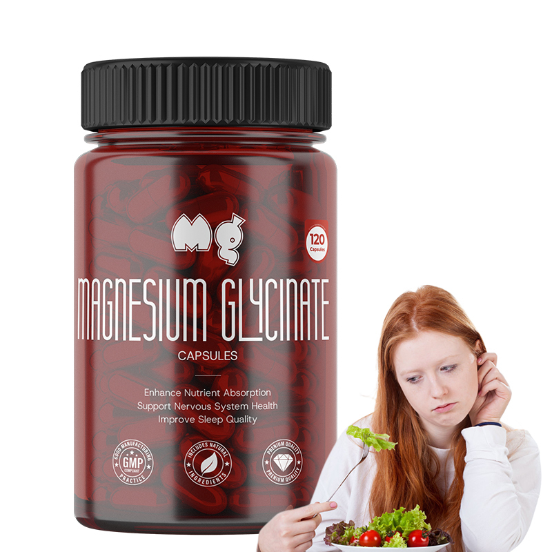 Magnesiumcomplex capsules private labeling stemmingsondersteunende supplementen voor volwassenen verbeteren voedingsstofopname