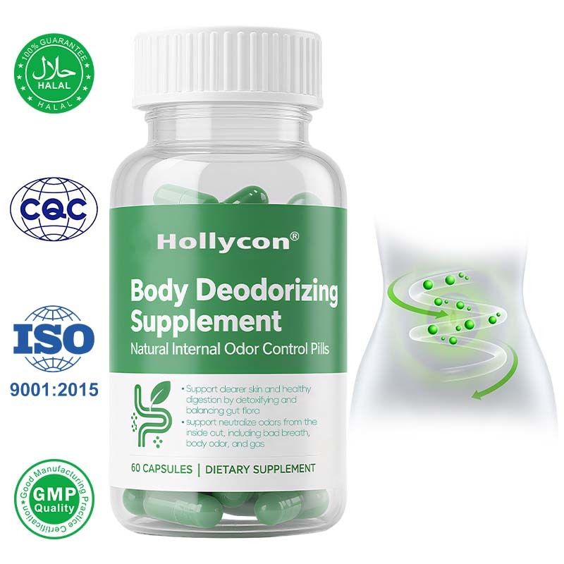 Lichaam deodoriserend supplement - Natuurlijke interne geurbeheersingspillen voor mannen en vrouwen | Chlorofylcapsules voor adem, lichaam en darmgezondheid