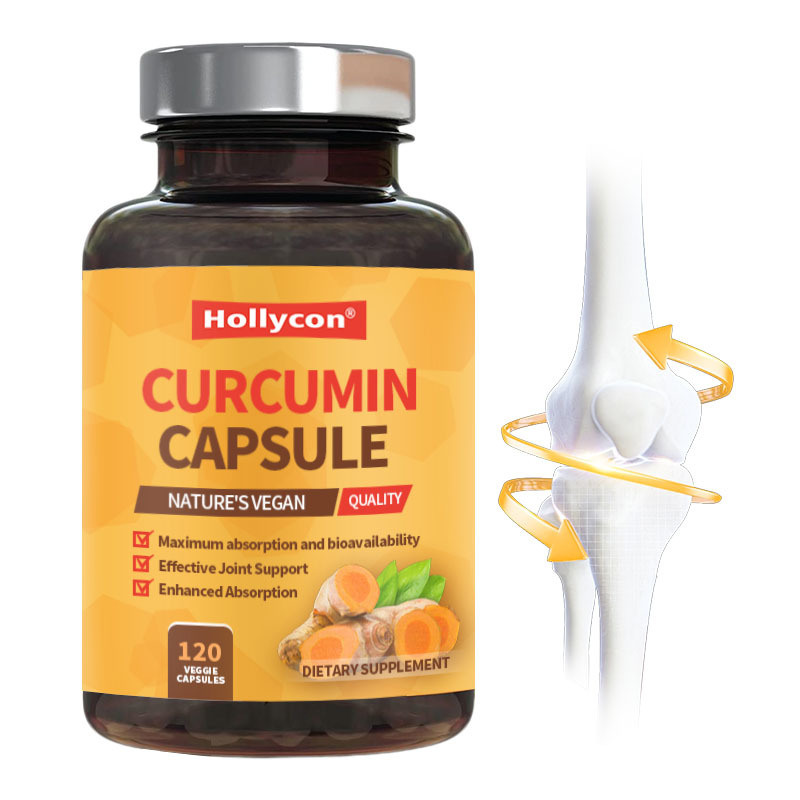 OEM Kurkuma Curcumine Supplement met Biologische Kurkuma & Gember Zwarte Peper voor Beste Absorptie Gewrichtsondersteuning Curcumine Capsule