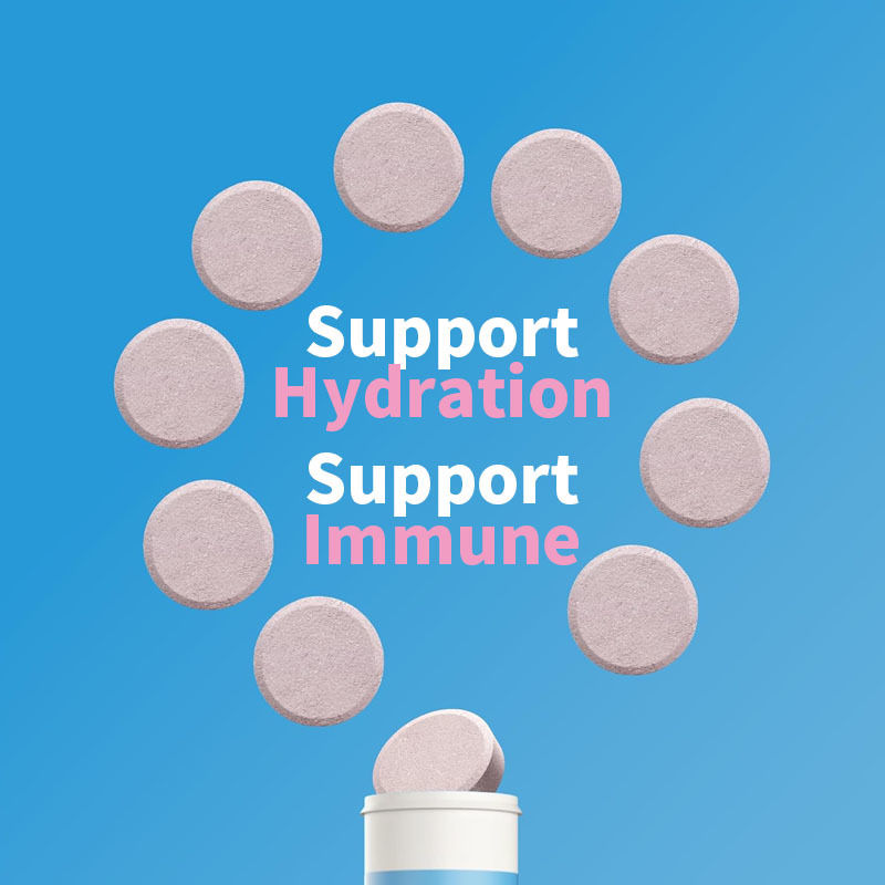 OEM Hydratatie Immuniteit Elektrolyttabletten Vitamine C Hydratatie Effervescent Tablet Gember Kurkuma Hydratatie Elektrolyttabletten