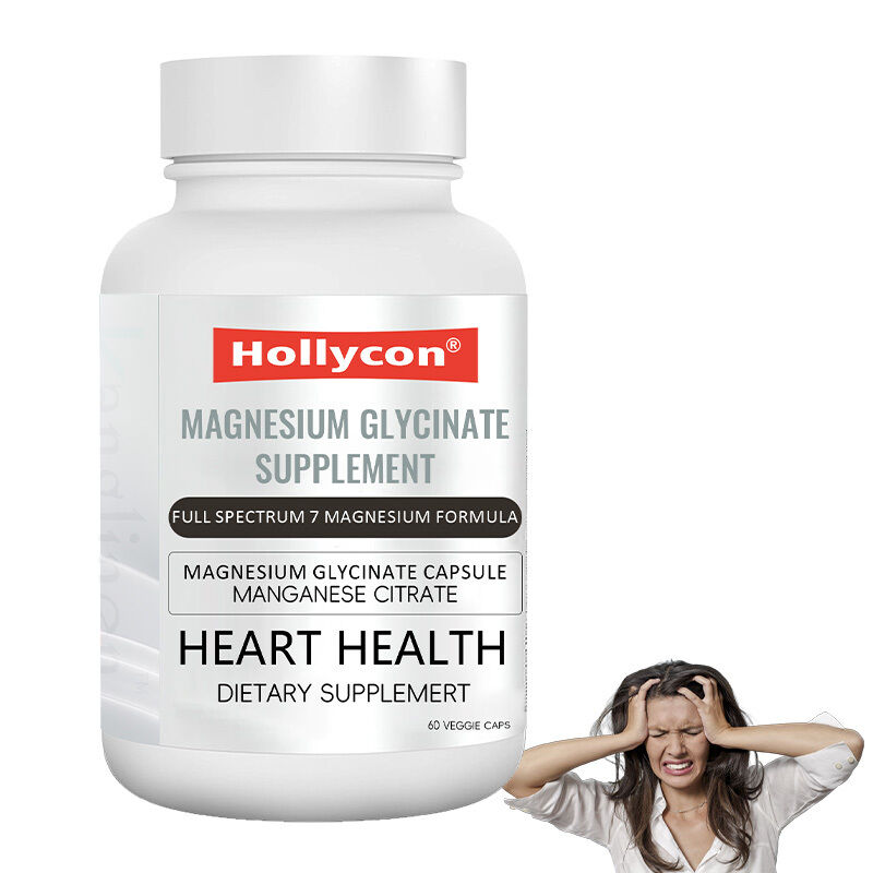 OEM Magnesiumglycinaat Supplement Slaap Spieren Hart Gezondheid Magnesium Complex Manganesicitraat Magnesiumglycinaat Capsule