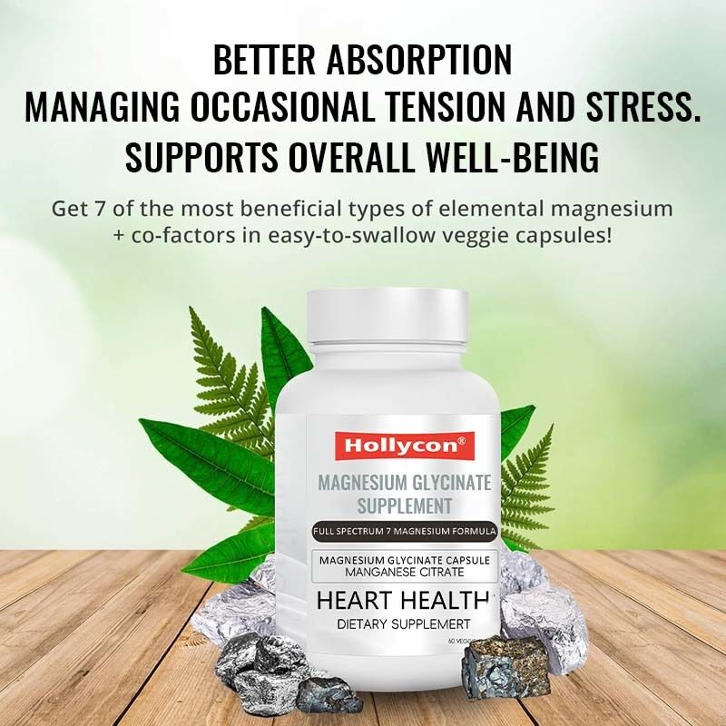 OEM Magnesiumglycinaat Supplement Slaap Spieren Hart Gezondheid Magnesium Complex Manganesicitraat Magnesiumglycinaat Capsule